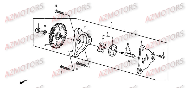 POMPE A HUILE DAELIM S2 125 INJECTION