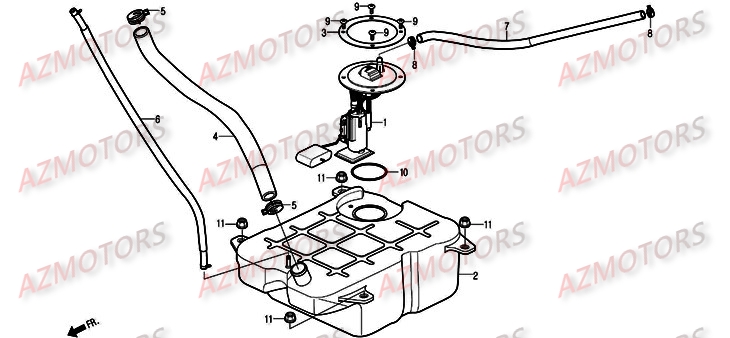 Reservoir DAELIM Pièces Scooter DAELIM S2 Injection 125cc
