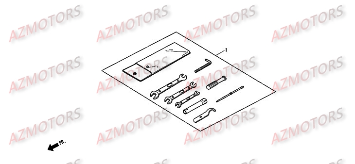 Trousse A Outils DAELIM Pièces Scooter DAELIM S2 Injection 125cc
