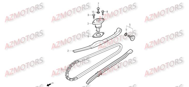 Chaine Distribution DAELIM Pièces Scooter DAELIM S2 Injection 125cc_2009
