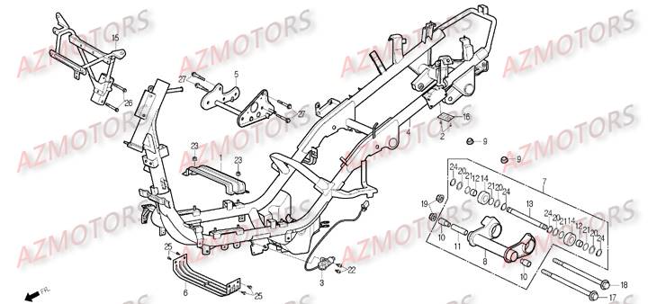 CHASSIS DAELIM S2 125 INJECTION 09