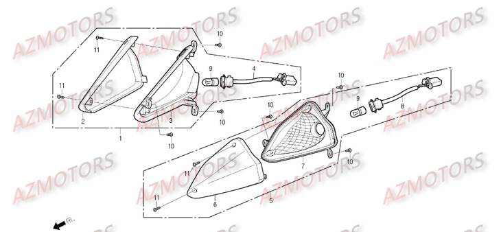 Clignotants DAELIM Pièces Scooter DAELIM S2 Injection 125cc_2009
