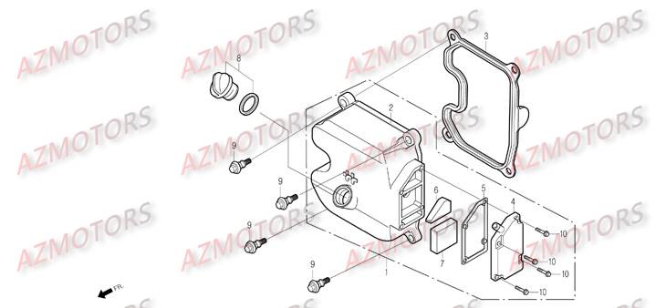 Couvre Cylindre DAELIM Pièces Scooter DAELIM S2 Injection 125cc_2009
