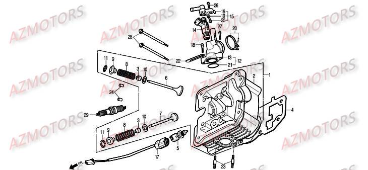 CULASSE DAELIM S2 125 INJECTION 09