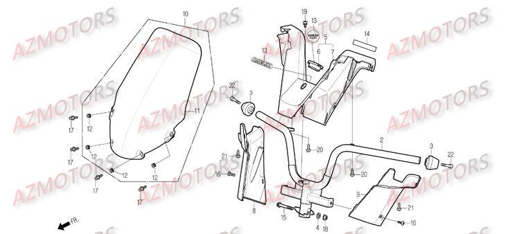 Guidon DAELIM Pièces Scooter DAELIM S2 Injection 125cc_2009
