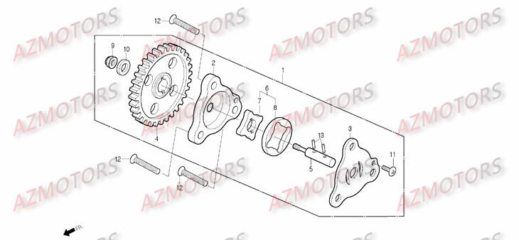 Pompe A Huile DAELIM Pièces Scooter DAELIM S2 Injection 125cc_2009
