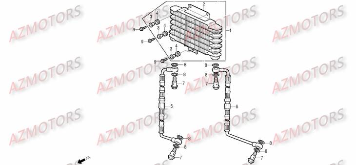 Radiateur DAELIM Pièces Scooter DAELIM S2 Injection 125cc_2009
