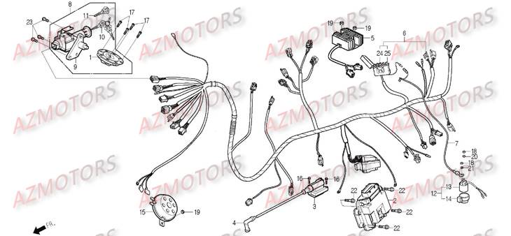 SYSTEME_ELECTRIQUE DAELIM Pièces Scooter DAELIM S2 Injection 125cc 2009