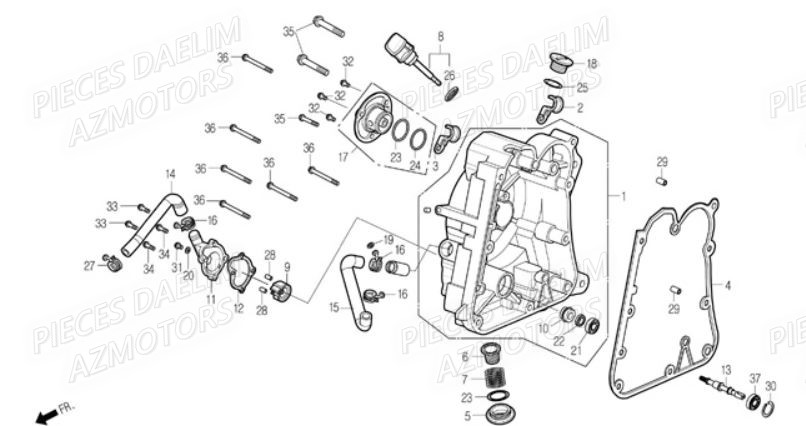 CARTER DROIT pour S2 250