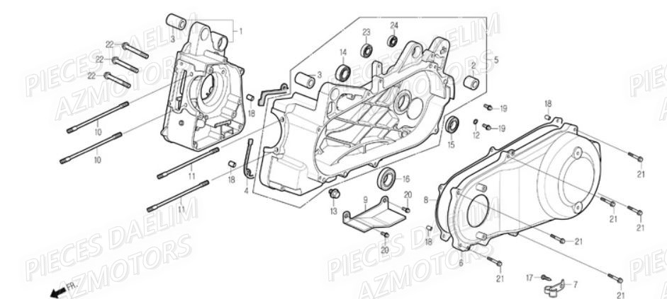 CARTER MOTEUR pour S2 250