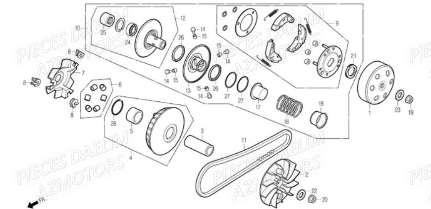 EMBRAYAGE DAELIM S2 250