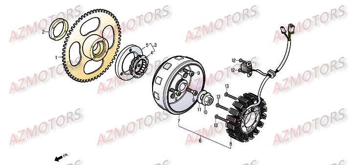 Stator Rotor DAELIM Pièces Scooter DAELIM S300
