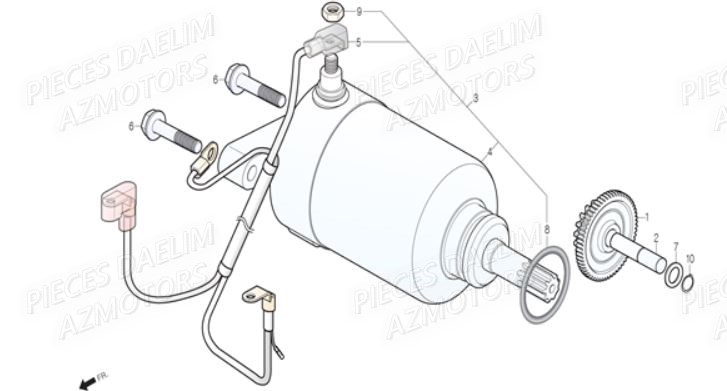 Demarreur DAELIM Pièces Scooter DAELIM S3 300cc ABS EU4
