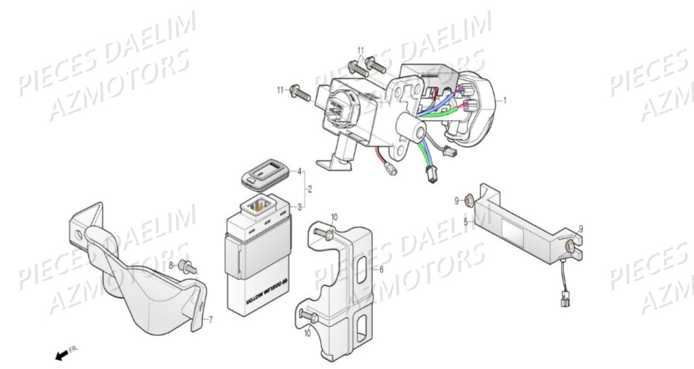 Commutateur DAELIM Pièces Scooter DAELIM S3 TOURING 125cc EURO4 "CBS"
