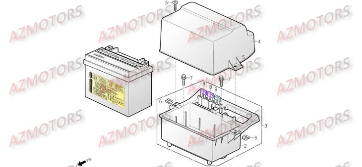 Batterie DAELIM Pièces Scooter DAELIM S3 SPORTING 125cc
