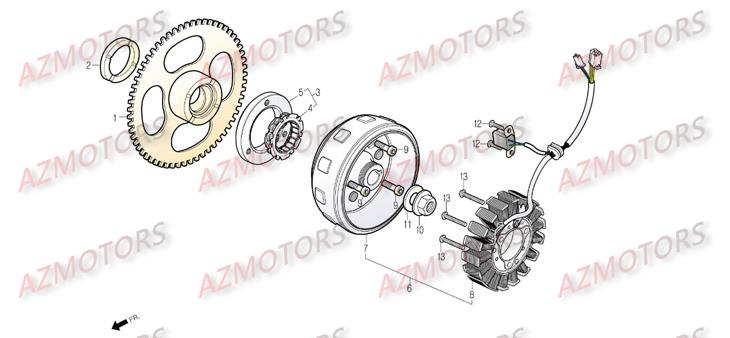 Stator Rotor DAELIM Pièces Scooter DAELIM S3 SPORTING 125cc
