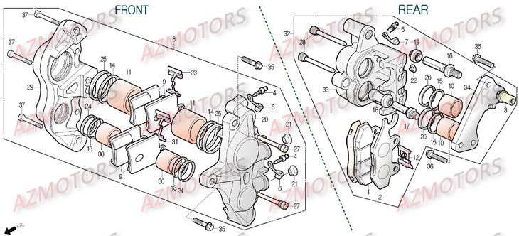 ETRIER DE FREIN DAELIM S3 TOURING