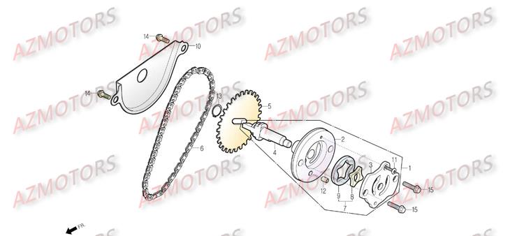 Pompe A Huile DAELIM Pièces Scooter DAELIM S3 TOURING 125cc
