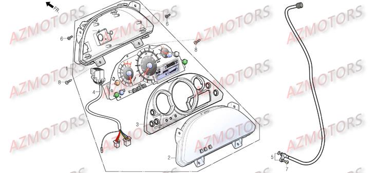 TABLEAU DE BORD DAELIM S3 TOURING