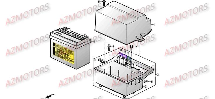 Batterie DAELIM Pièces Scooter DAELIM S3 TOURING II 125cc
