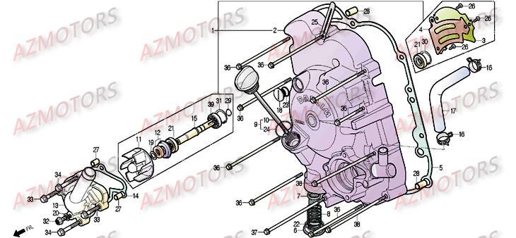 CARTER DROIT pour S3 TOURING II