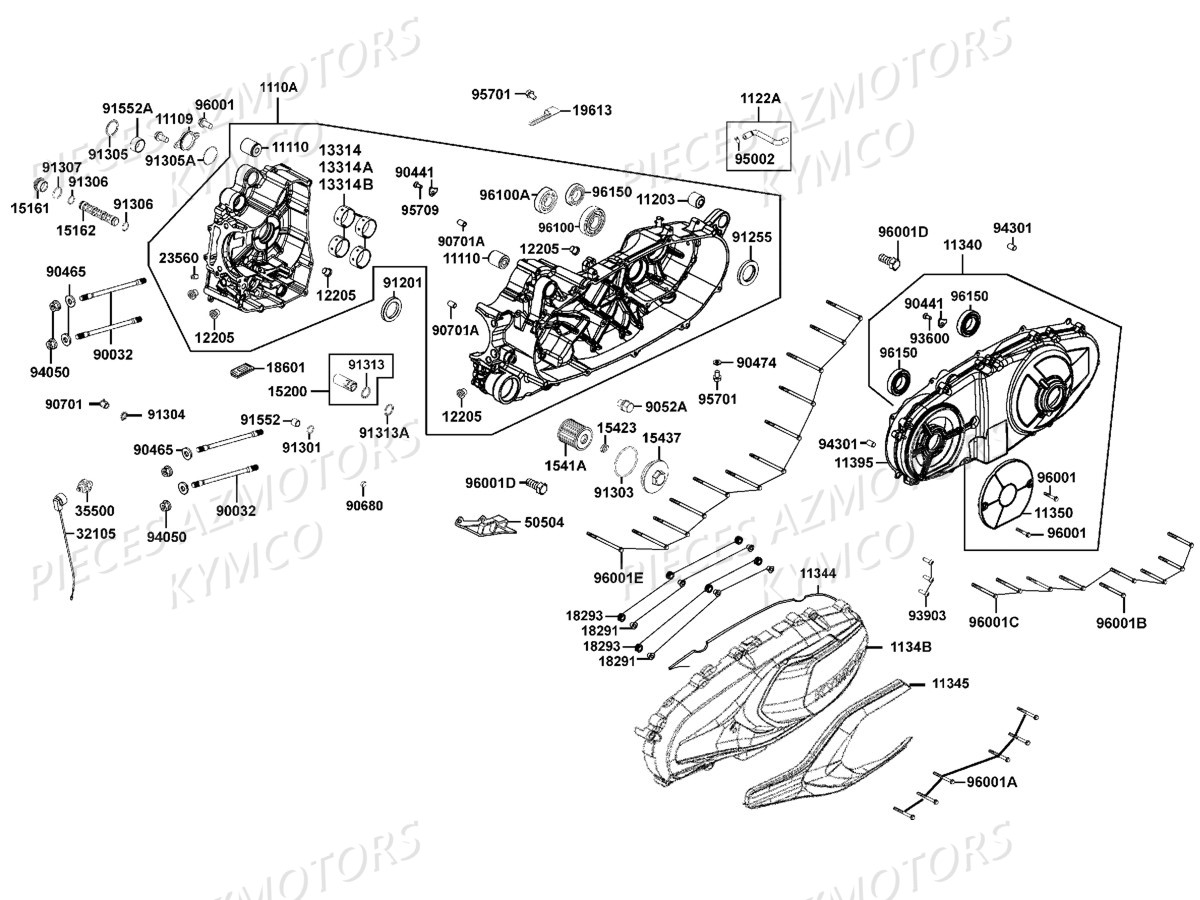 CARTERS-MOTEUR pour S400I-XCITING