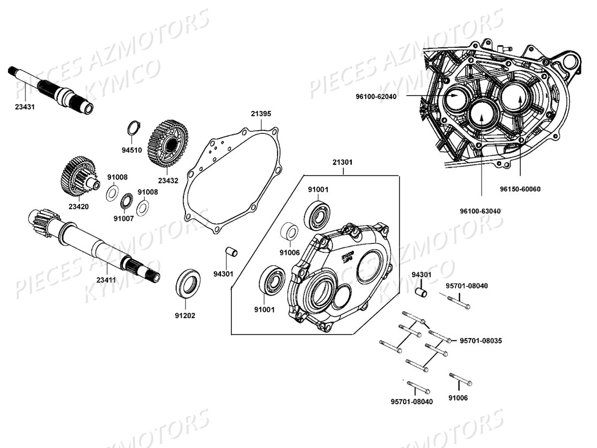 TRANSMISSION pour S400I-XCITING