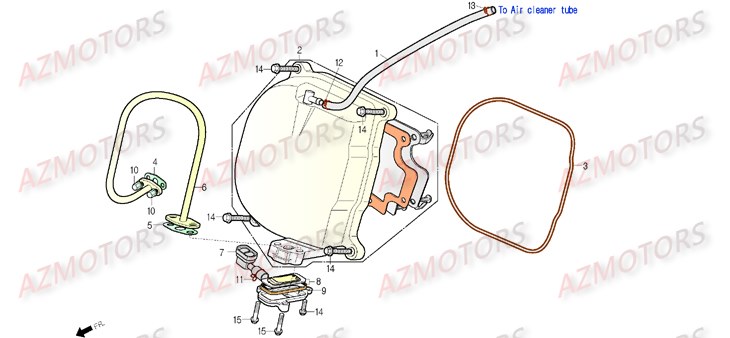 CACHE_CULBUTEURS DAELIM Pièces Scooter DAELIM S 4 50cc 4T