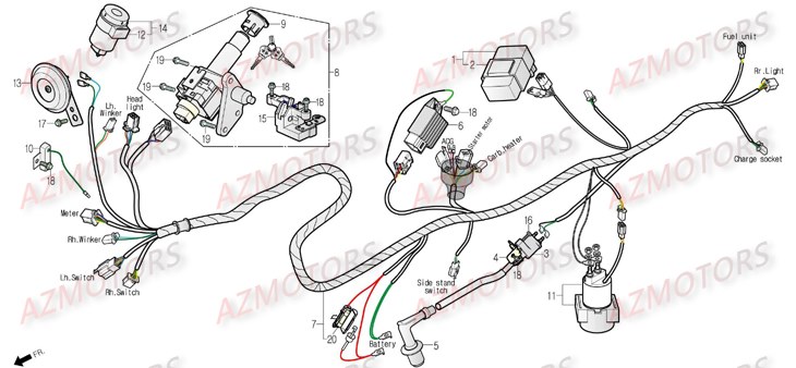 Equipement Electrique DAELIM Pièces Scooter DAELIM S4 50cc 4T (< 2010)