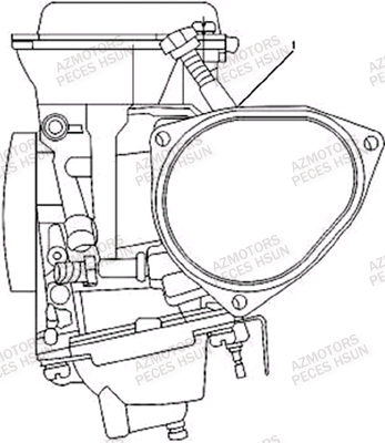 Carburateur HSUN Pièces Quad HSUN S5 - 500cc