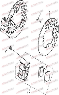 Disques De Frein HSUN Pièces Quad HSUN S5 - 500cc