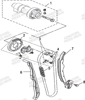 Distribution HSUN Pièces Quad HSUN S5 - 500cc