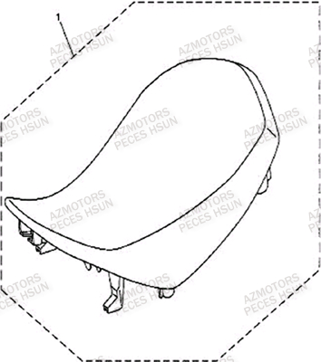 Selle HSUN Pièces Quad HSUN S5 - 500cc