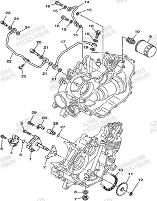 Systeme De Lubrification HSUN Pièces Quad HSUN S5 - 500cc