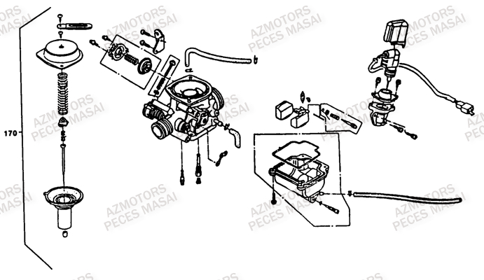 Carburateur MASAI Pieces Quad S50 [2015]