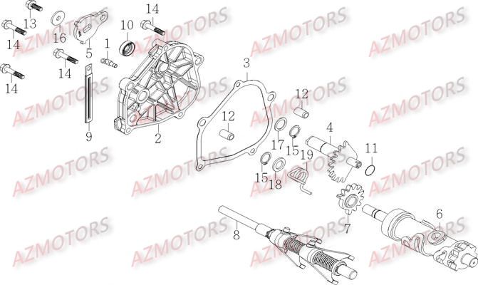 SELECTION DE VITESSES BARILLET AZMOTORS S750 CROSSOVER