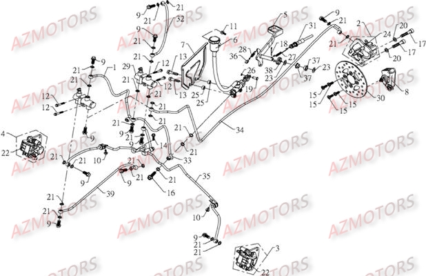 SYSTEME DE FREINAGE AZMOTORS S800