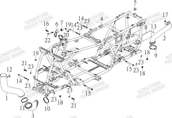 Chassis MASAI Pieces S900 CROSSOVER