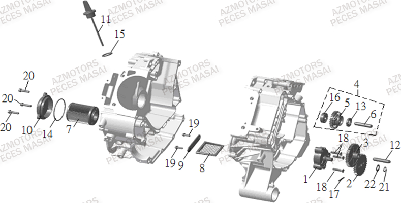 POMPE A HUILE MASAI S900 CROSSOVER