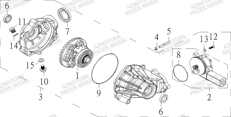 Pont Avant MASAI Pieces S900 CROSSOVER