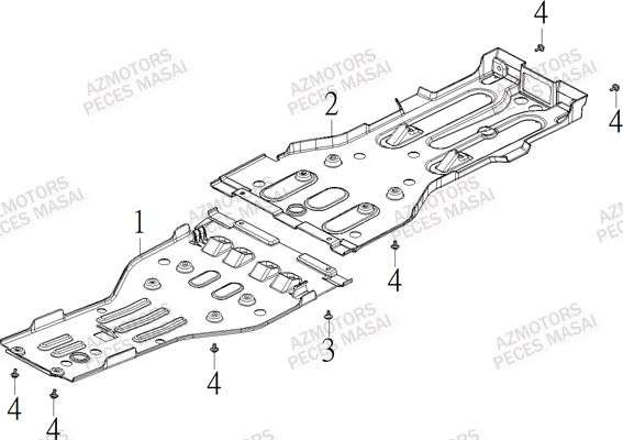 Protections Sous Chassis MASAI Pieces S900 CROSSOVER
