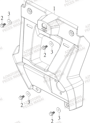 Support De Plaque MASAI Pieces S900 CROSSOVER