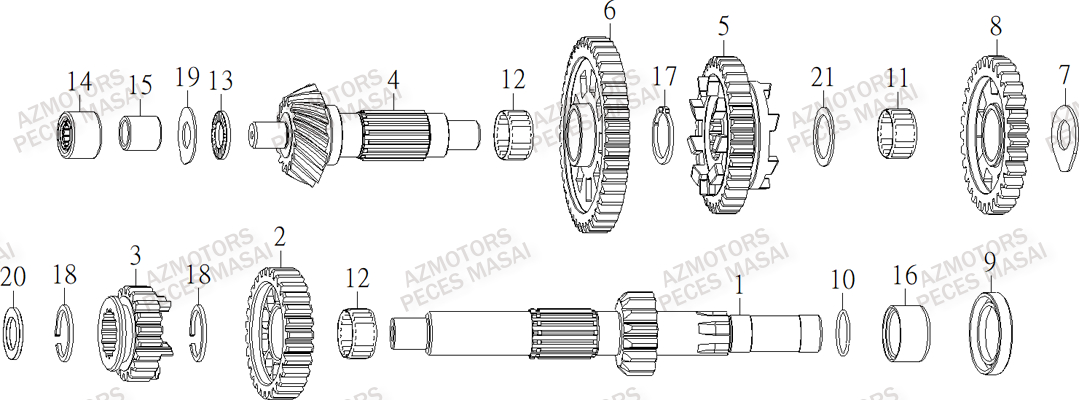 Transmission MASAI Pieces S900 CROSSOVER