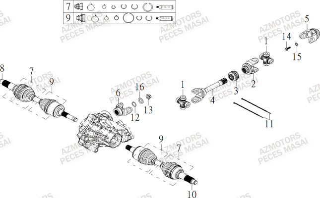 Transmission Avant MASAI Pieces S900 CROSSOVER