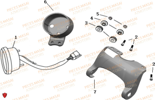 COMPTEUR MASAI SCRAMBLER 125