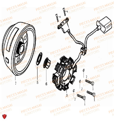 GENERATEUR MASAI SCRAMBLER 125