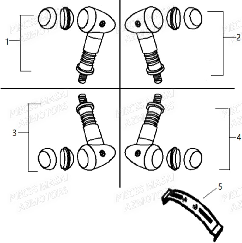CLIGNOTANTS pour SCRAMBLER 125 2021