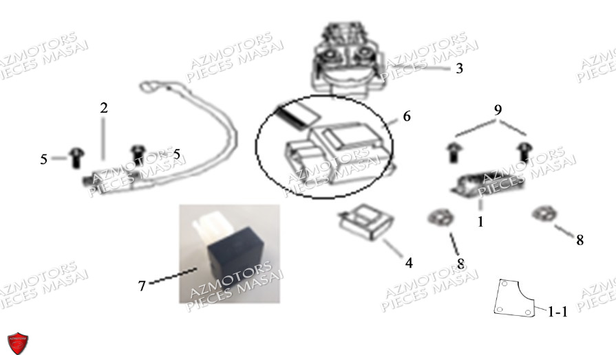 Composants Electro No Serie Xxxs12xxmu Xxs12xxnu MASAI Pièces Moto SCRAMBLER 125cc 2021