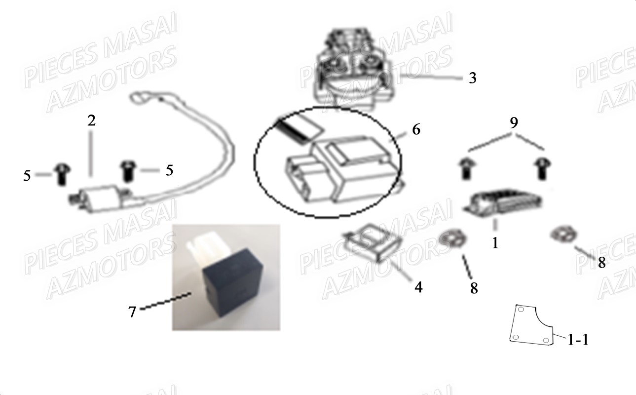 COMPOSANTS ELECTRONIQUES pour SCRAMBLER 125 2021