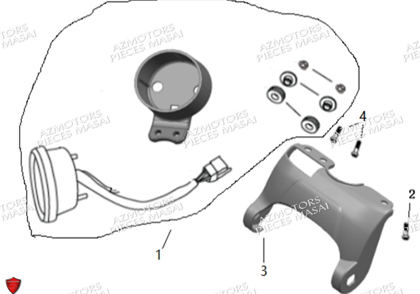 Compteur No Serie Xxxs12xxmu Xxs12xxnu MASAI Pièces Moto SCRAMBLER 125cc 2021